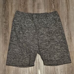 No Boundaries Women's Heathered Black Athletic Shorts